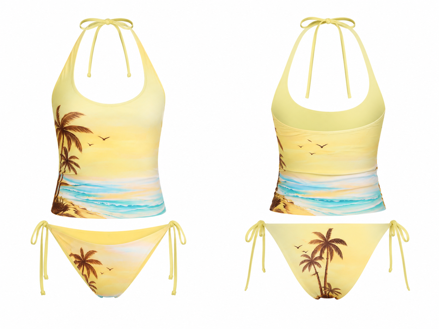 Golden Hour Tankini Set