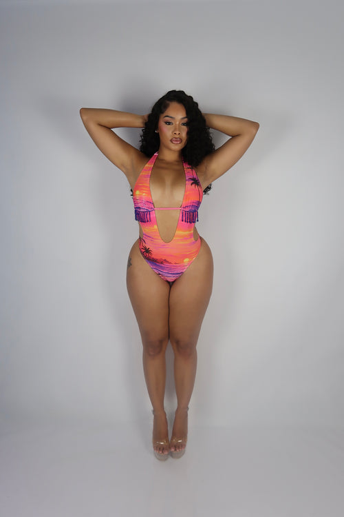 Miami Vice Fringe One-Piece