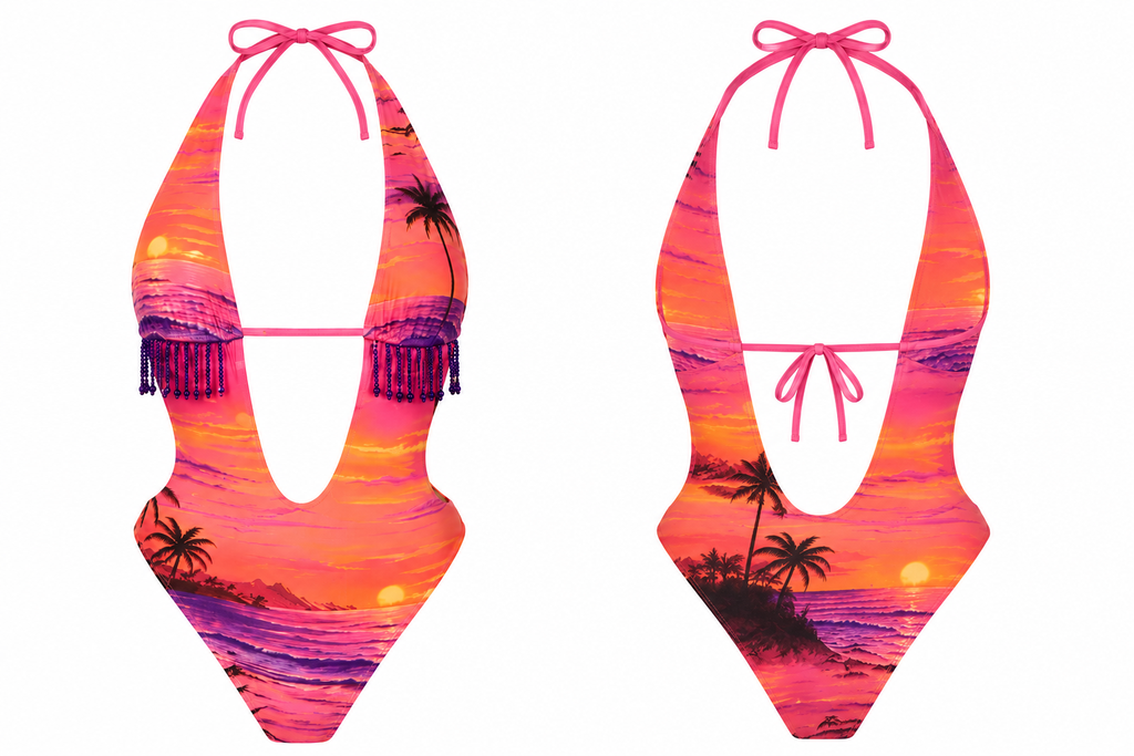 Miami Vice Fringe One-Piece