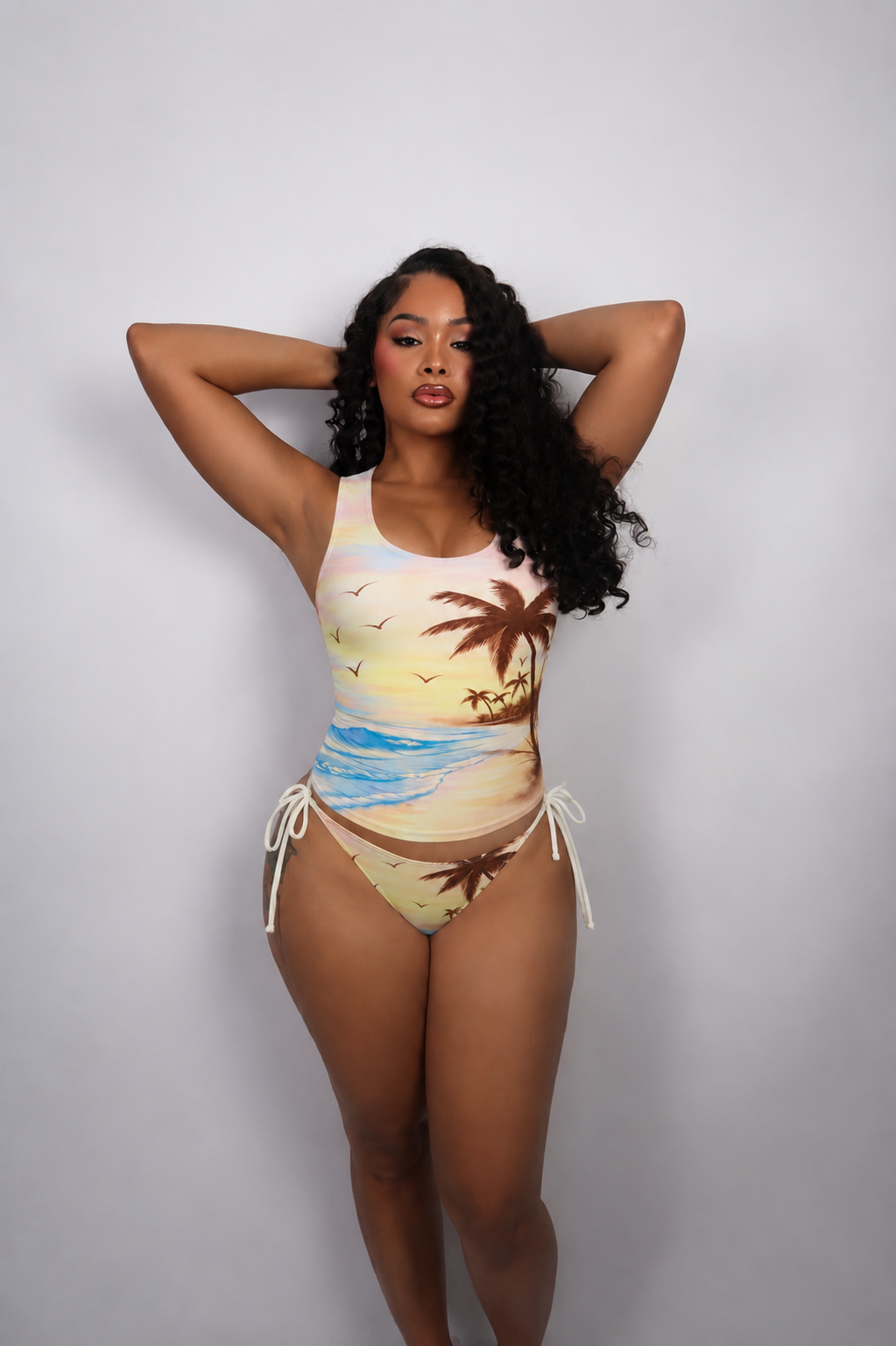 Sunset Oasis Tankini Set